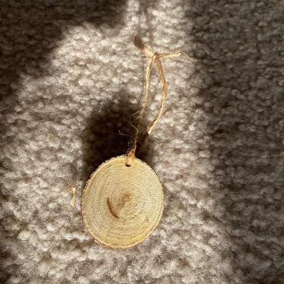 Love Wood Burned Ornament - Picture 4 of 5